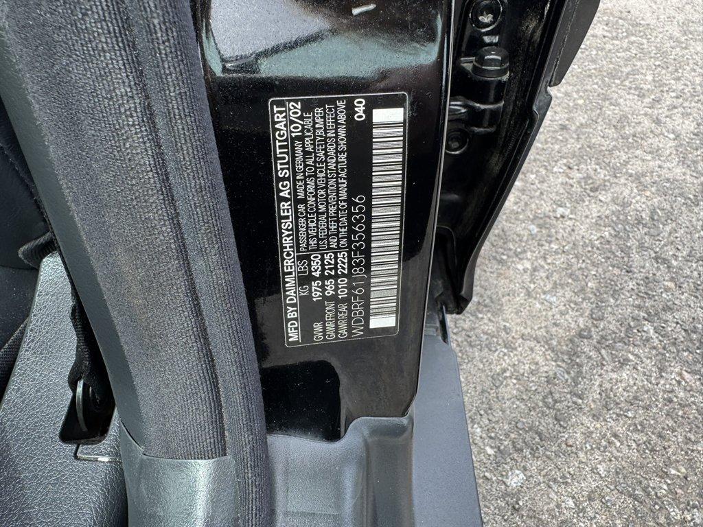 2003 Black /Black Mercedes-Benz C Class (WDBRF61J83F) with an 2.6l V6 EFI Sohc 2.6l engine, Automatic transmission, located at 745 East Steele Rd., West Columbia, SC, 29170, (803) 755-9148, 33.927212, -81.148483 - Photo#29