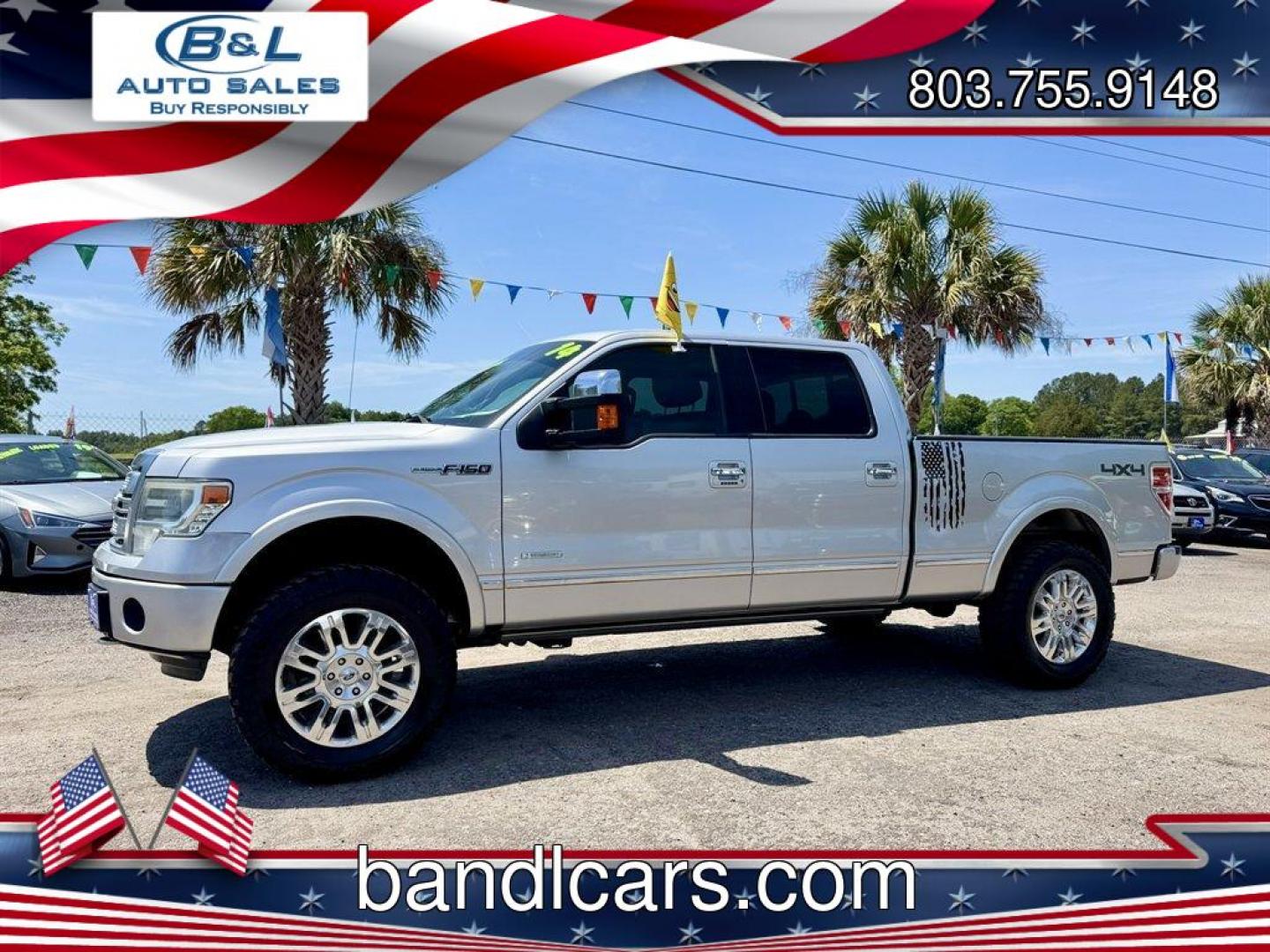 2014 Silver /Black Ford F150 (1FTFW1ET4EF) with an 3.5l V6 DI T/C Ecoboost 3 engine, Automatic transmission, located at 745 East Steele Rd., West Columbia, SC, 29170, (803) 755-9148, 33.927212, -81.148483 - Photo#0