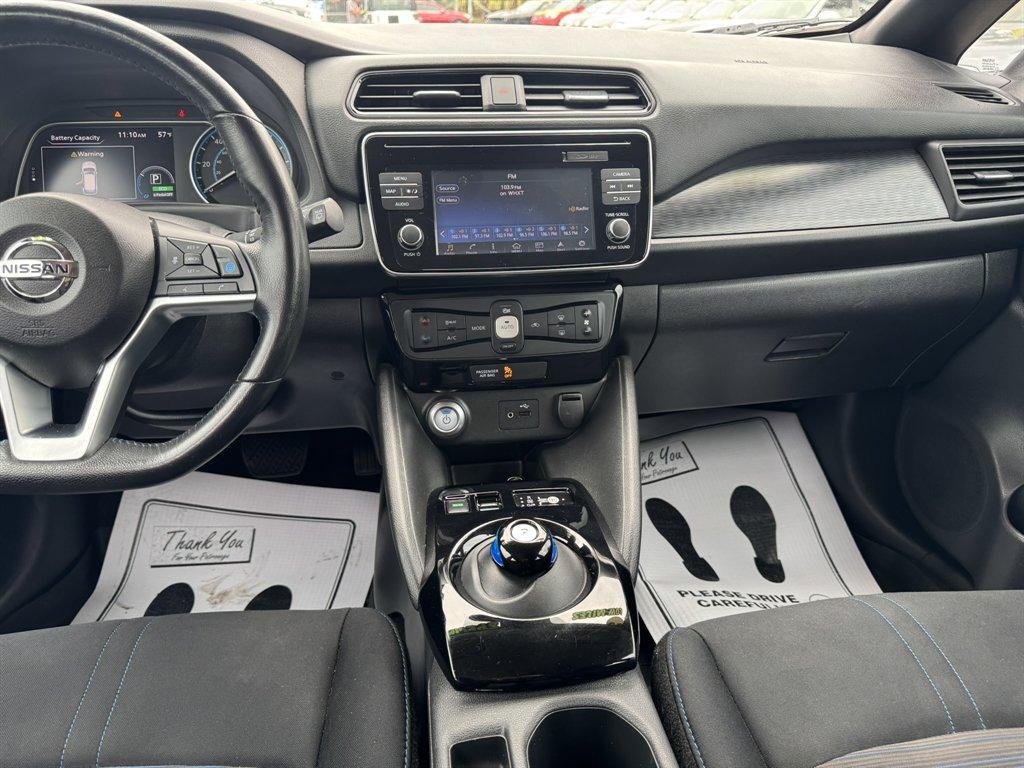 2018 White /Black Nissan Leaf (1N4AZ1CP4JC) with an 40 KWH Elect 40 KWH engine, Automatic transmission, located at 745 East Steele Rd., West Columbia, SC, 29170, (803) 755-9148, 33.927212, -81.148483 - Photo#11