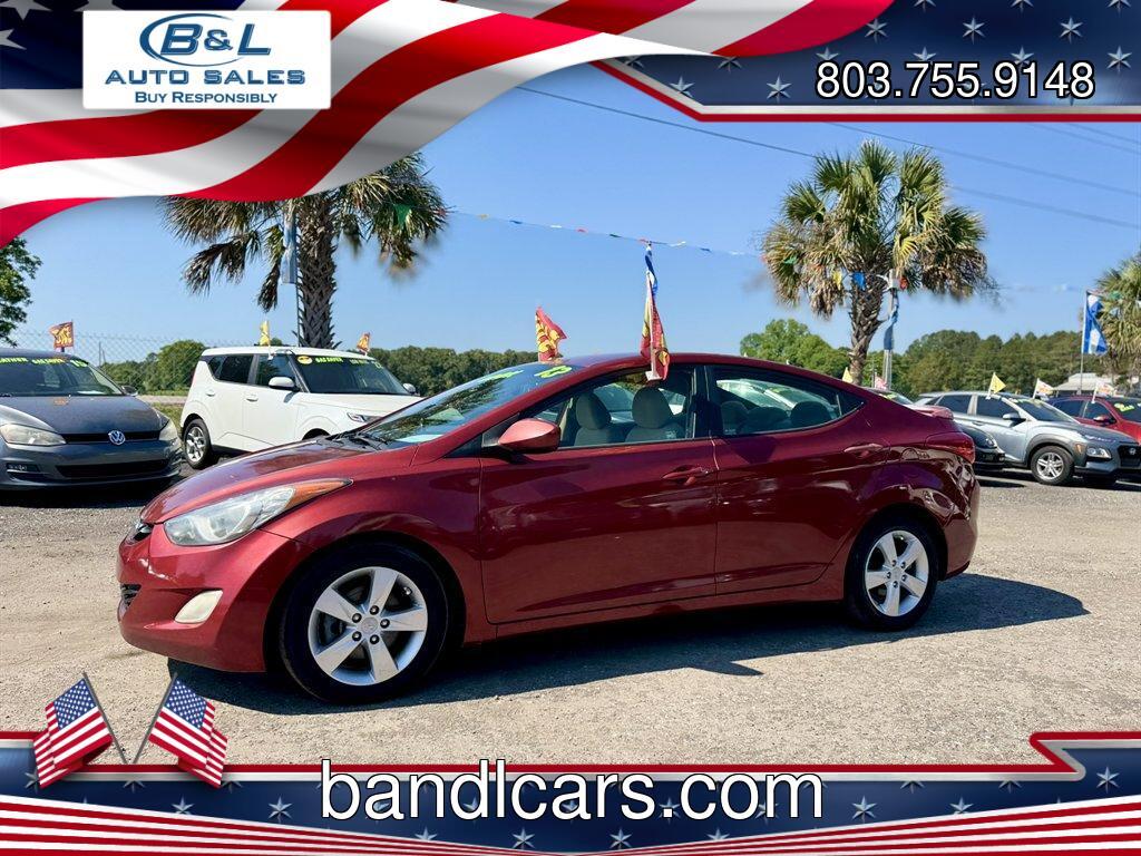 2013 Red /Taupe Hyundai Elantra (5NPDH4AE3DH) with an 1.8l I-4 MPI Dohc 1.8l engine, Automatic transmission, located at 745 East Steele Rd., West Columbia, SC, 29170, (803) 755-9148, 33.927212, -81.148483 - Photo#0