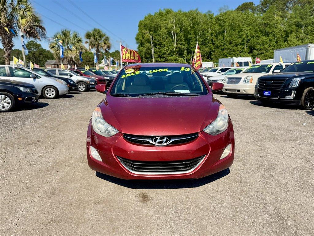 2013 Red /Taupe Hyundai Elantra (5NPDH4AE3DH) with an 1.8l I-4 MPI Dohc 1.8l engine, Automatic transmission, located at 745 East Steele Rd., West Columbia, SC, 29170, (803) 755-9148, 33.927212, -81.148483 - Photo#1