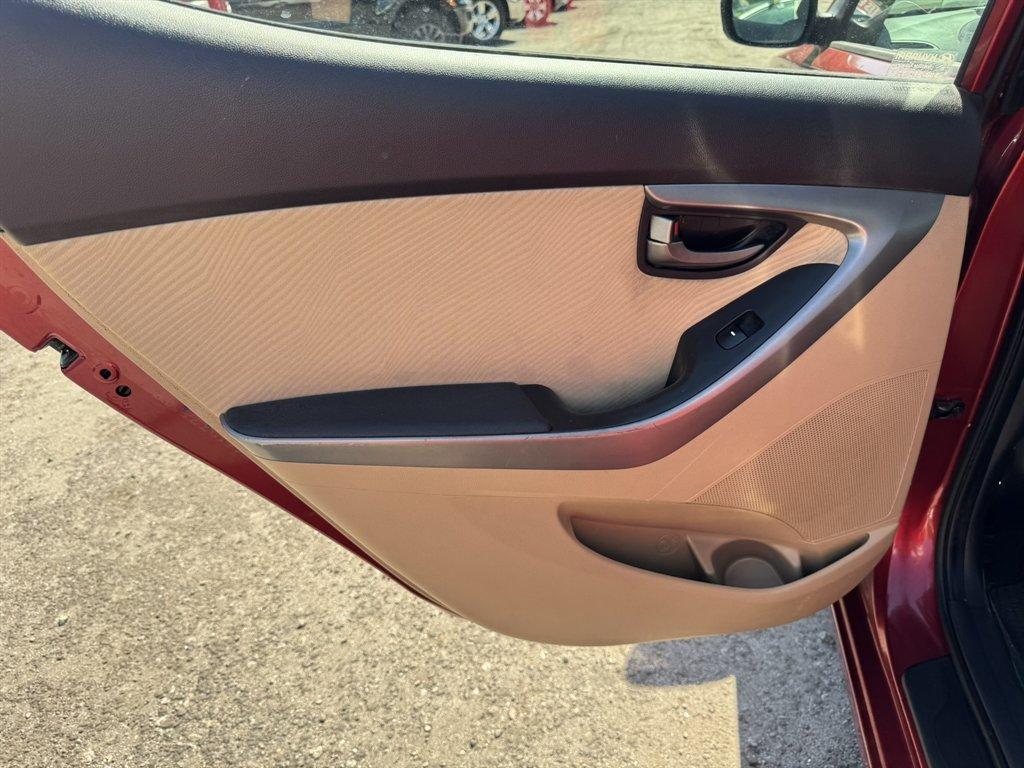2013 Red /Taupe Hyundai Elantra (5NPDH4AE3DH) with an 1.8l I-4 MPI Dohc 1.8l engine, Automatic transmission, located at 745 East Steele Rd., West Columbia, SC, 29170, (803) 755-9148, 33.927212, -81.148483 - Photo#17