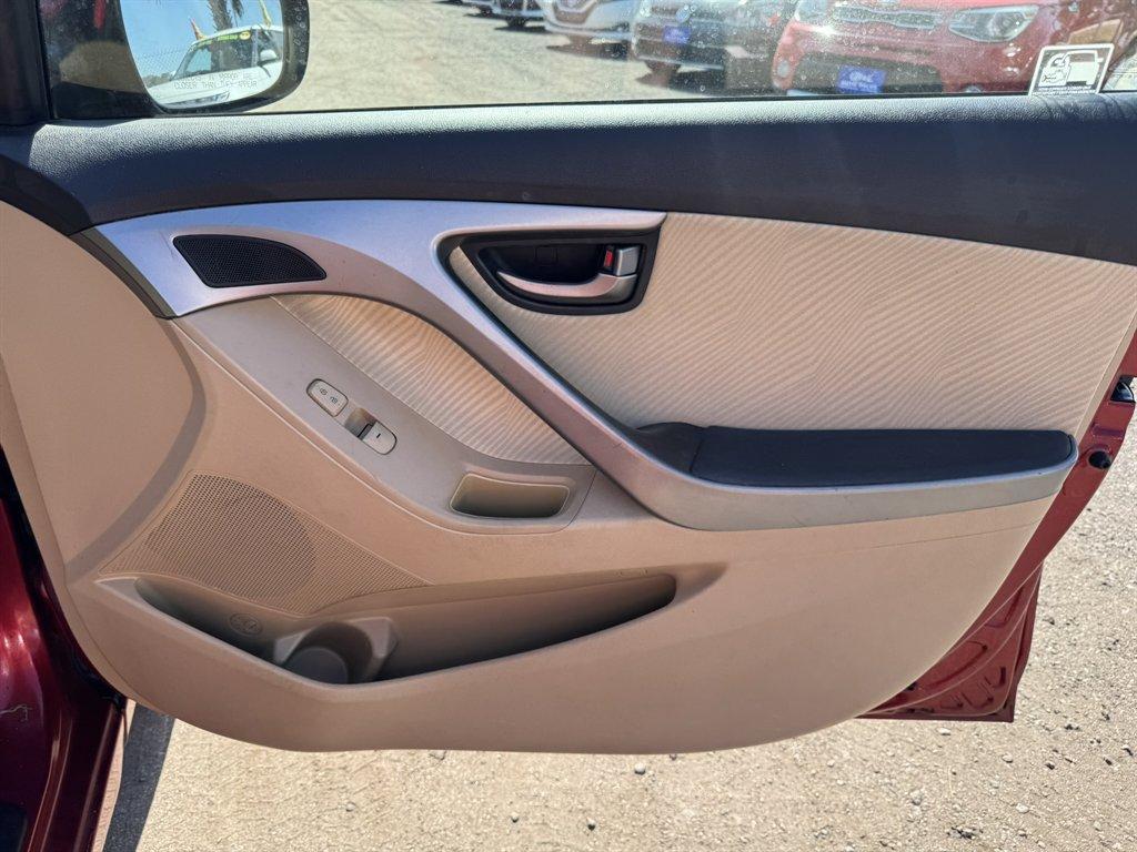 2013 Red /Taupe Hyundai Elantra (5NPDH4AE3DH) with an 1.8l I-4 MPI Dohc 1.8l engine, Automatic transmission, located at 745 East Steele Rd., West Columbia, SC, 29170, (803) 755-9148, 33.927212, -81.148483 - Photo#21