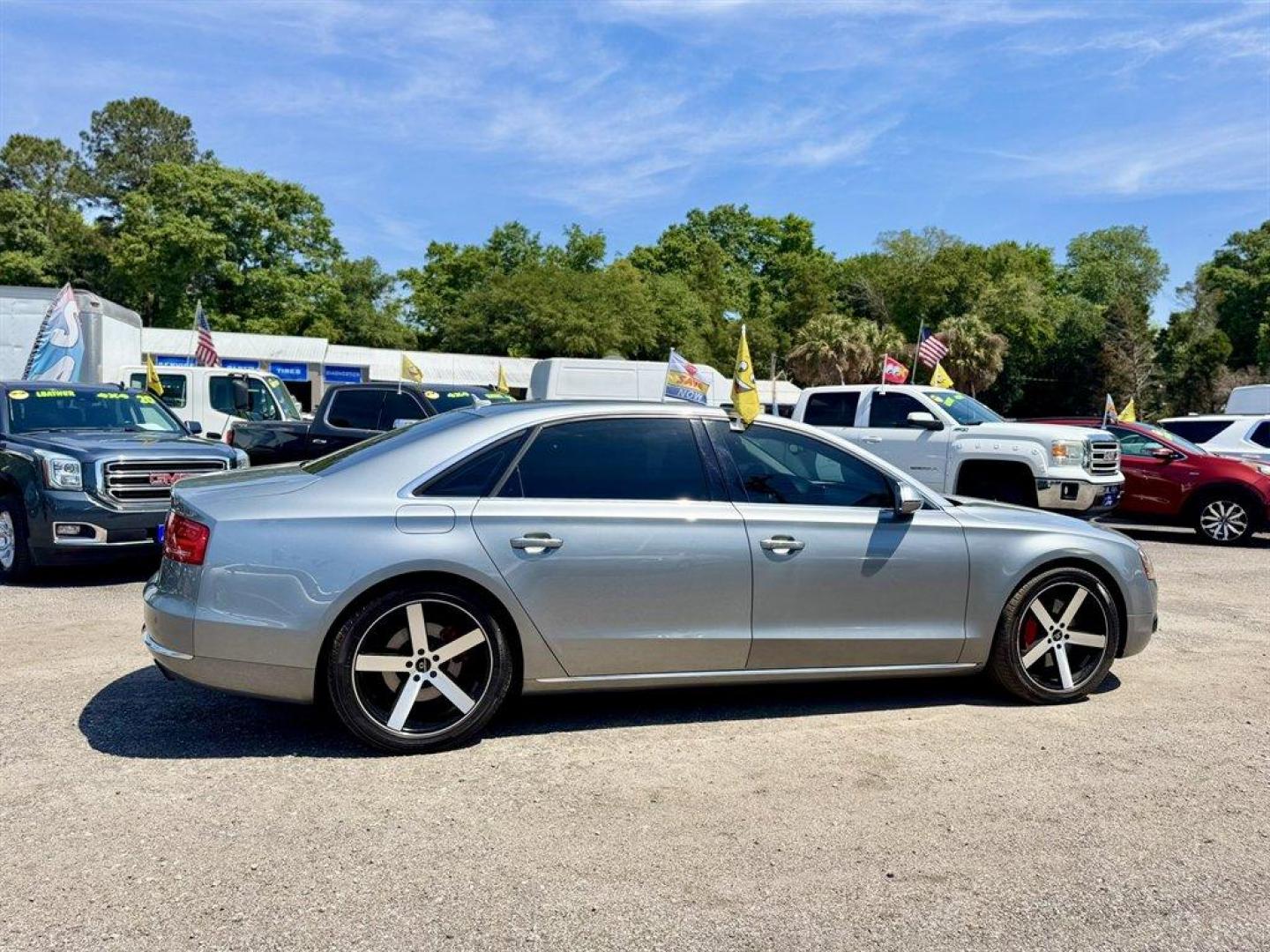 2013 Silver /Black Audi A8 (WAURGAFD0DN) with an 3.0l V6 DI Dohc S/C 3.0l engine, Automatic transmission, located at 745 East Steele Rd., West Columbia, SC, 29170, (803) 755-9148, 33.927212, -81.148483 - Photo#3