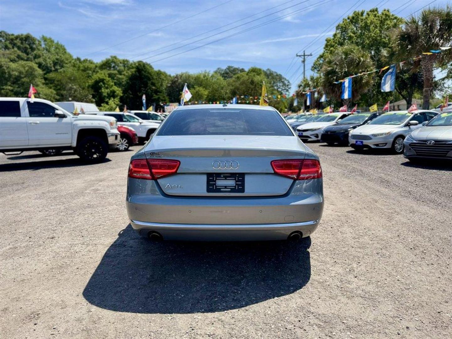 2013 Silver /Black Audi A8 (WAURGAFD0DN) with an 3.0l V6 DI Dohc S/C 3.0l engine, Automatic transmission, located at 745 East Steele Rd., West Columbia, SC, 29170, (803) 755-9148, 33.927212, -81.148483 - Photo#4