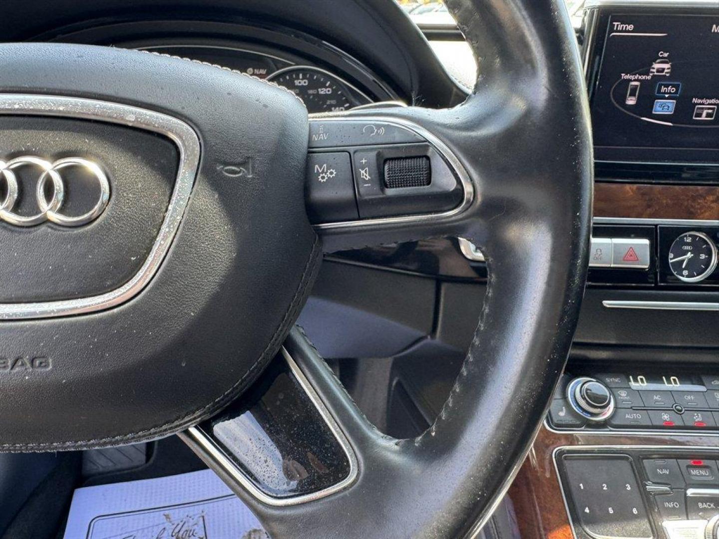 2013 Silver /Black Audi A8 (WAURGAFD0DN) with an 3.0l V6 DI Dohc S/C 3.0l engine, Automatic transmission, located at 745 East Steele Rd., West Columbia, SC, 29170, (803) 755-9148, 33.927212, -81.148483 - Photo#9