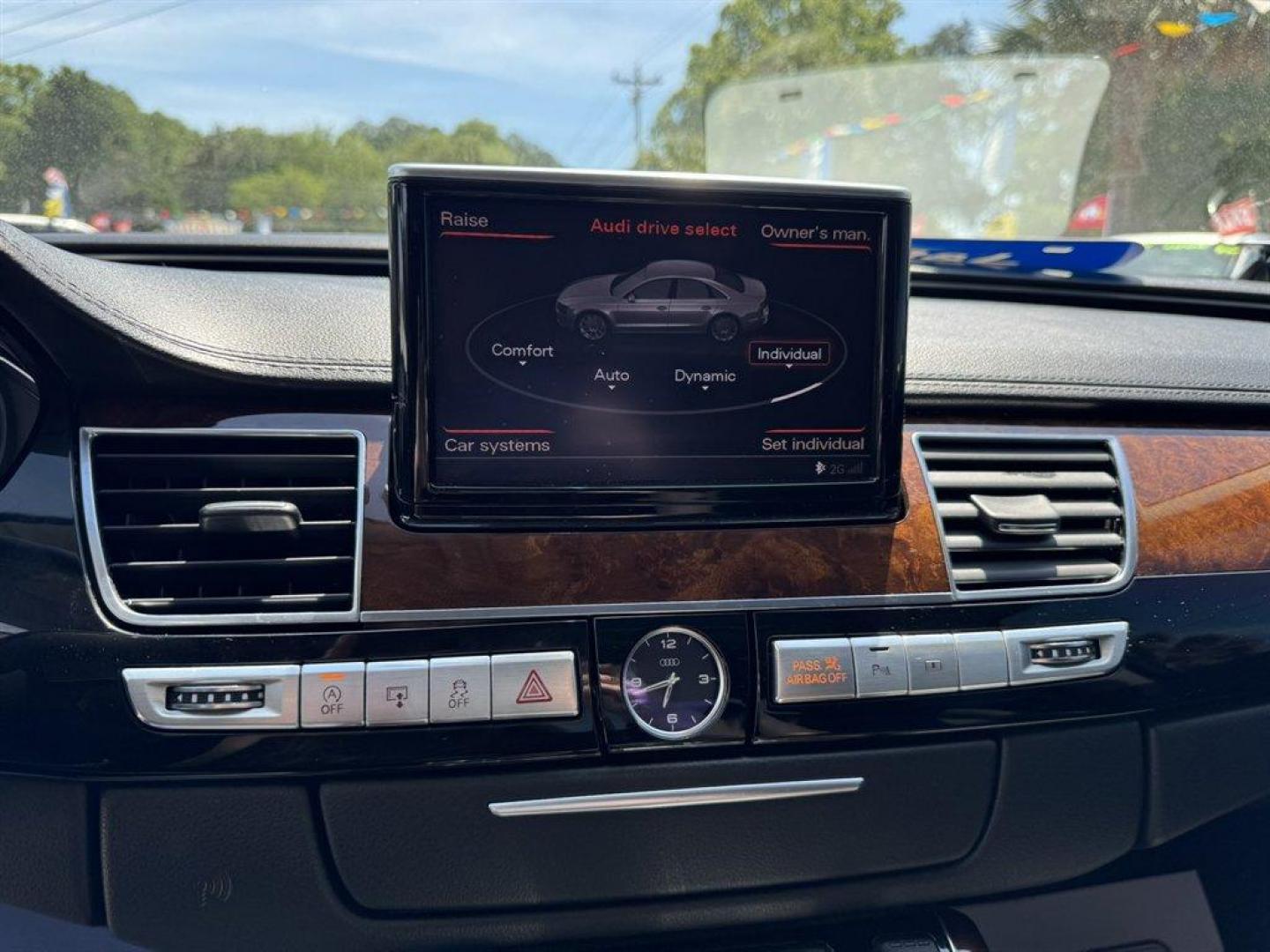 2013 Silver /Black Audi A8 (WAURGAFD0DN) with an 3.0l V6 DI Dohc S/C 3.0l engine, Automatic transmission, located at 745 East Steele Rd., West Columbia, SC, 29170, (803) 755-9148, 33.927212, -81.148483 - Photo#14