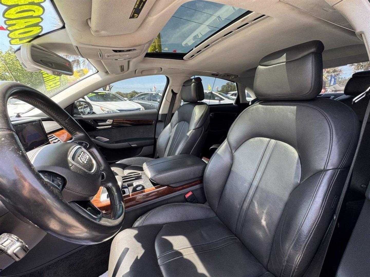 2013 Silver /Black Audi A8 (WAURGAFD0DN) with an 3.0l V6 DI Dohc S/C 3.0l engine, Automatic transmission, located at 745 East Steele Rd., West Columbia, SC, 29170, (803) 755-9148, 33.927212, -81.148483 - Photo#24