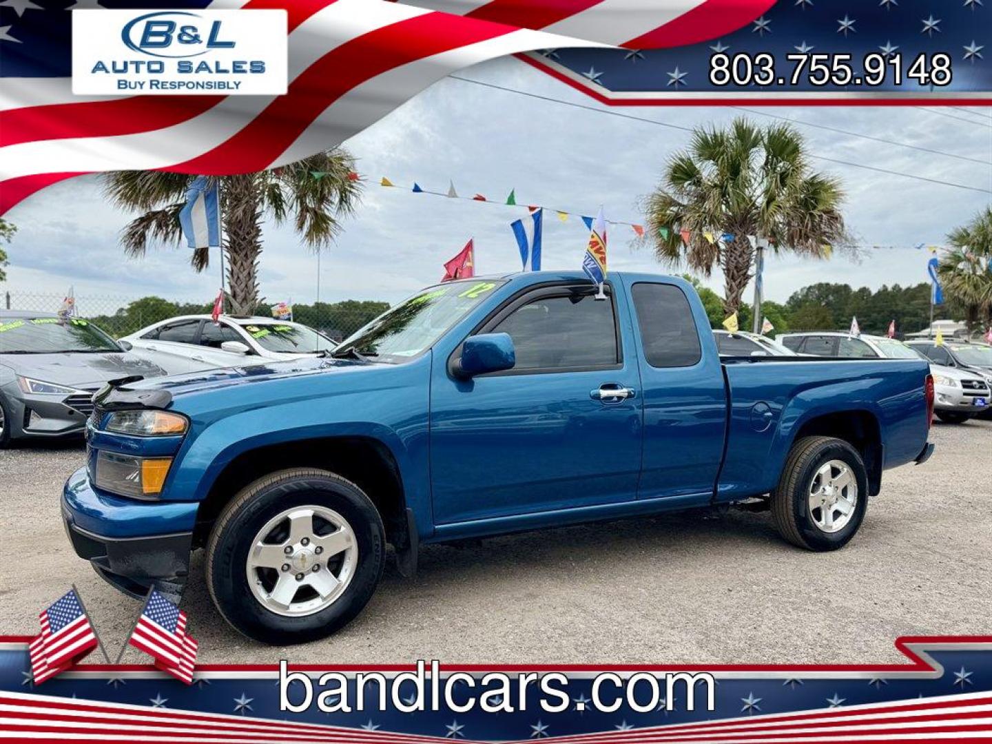 2012 Blue /Grey Chevrolet Colorado (1GCESCF92C8) with an 2.9l I-4 SFI 2.9l engine, Automatic transmission, located at 745 East Steele Rd., West Columbia, SC, 29170, (803) 755-9148, 33.927212, -81.148483 - Photo#0