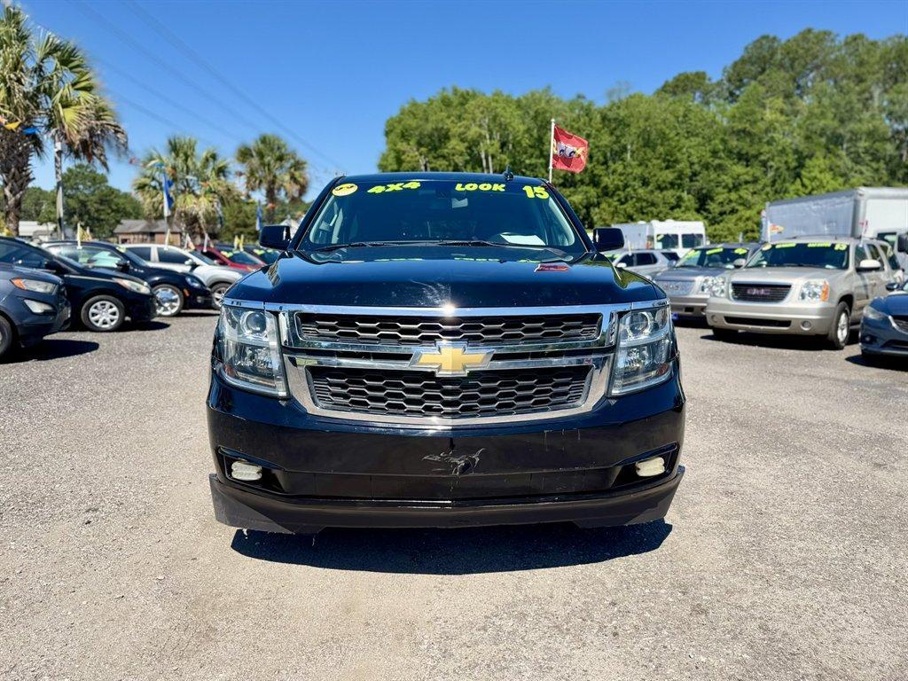 2015 Black /Black Chevrolet Suburban (1GNSKHKCXFR) with an 5.3l V8 DI VVT Flex 5.3l engine, Automatic transmission, located at 745 East Steele Rd., West Columbia, SC, 29170, (803) 755-9148, 33.927212, -81.148483 - Photo#1