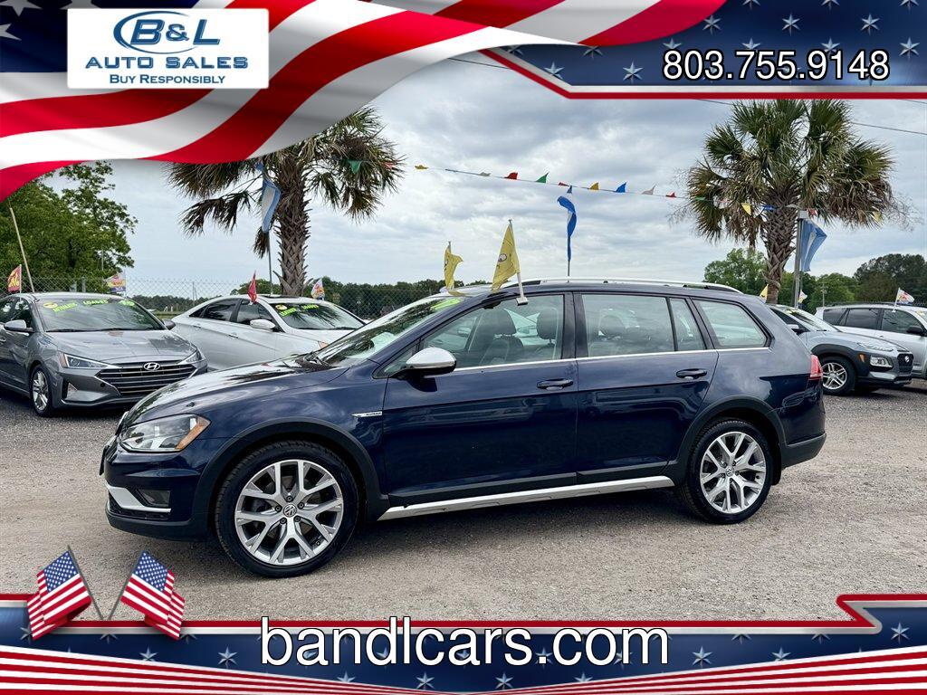2017 Blue /Black Volkswagen Golf Alltrack (3VWH17AU2HM) with an 1.8l I-4 DI Dohc T/C 1.8l engine, Automatic transmission, located at 745 East Steele Rd., West Columbia, SC, 29170, (803) 755-9148, 33.927212, -81.148483 - Photo#0