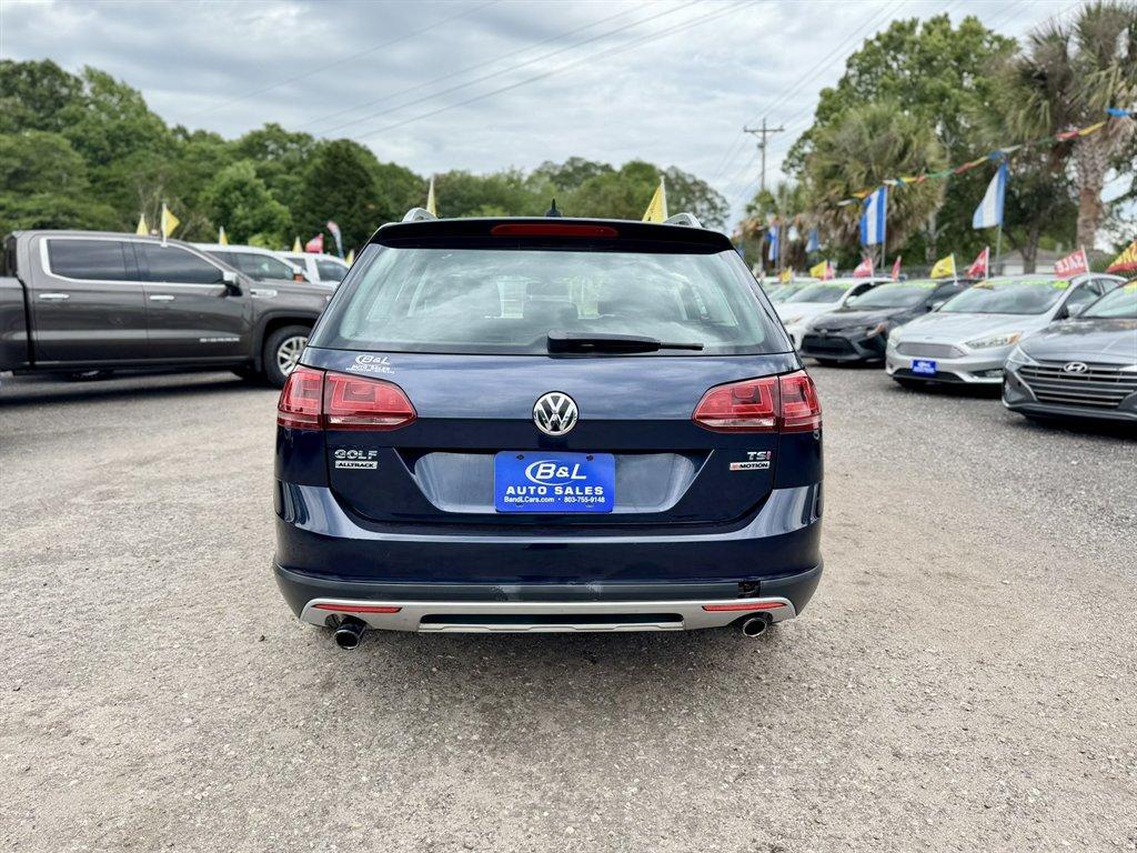 2017 Blue /Black Volkswagen Golf Alltrack (3VWH17AU2HM) with an 1.8l I-4 DI Dohc T/C 1.8l engine, Automatic transmission, located at 745 East Steele Rd., West Columbia, SC, 29170, (803) 755-9148, 33.927212, -81.148483 - Photo#4