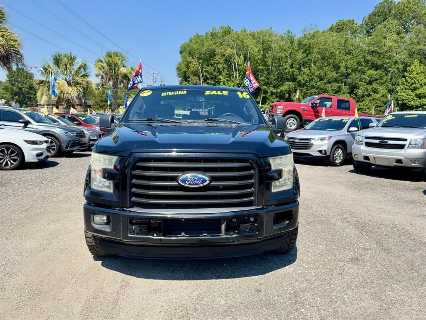 2016 Black /Black Ford F150 (1FTEW1CPXGF) with an 2.7l V6 DI T/C Ecoboost 2 engine, Automatic transmission, located at 745 East Steele Rd., West Columbia, SC, 29170, (803) 755-9148, 33.927212, -81.148483- Photo#1