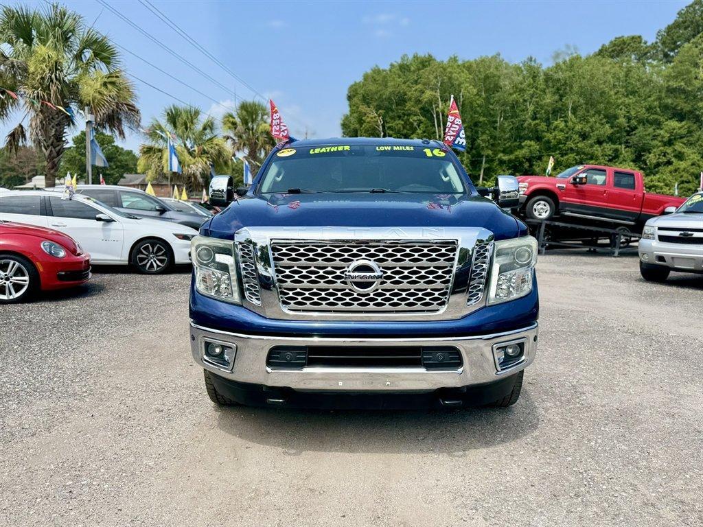 2016 Blue /Black Nissan Titan XD (1N6BA1F23GN) with an 5.0l V8 DI Dohc Tdsl 5.0l engine, Automatic transmission, located at 745 East Steele Rd., West Columbia, SC, 29170, (803) 755-9148, 33.927212, -81.148483- Photo#1