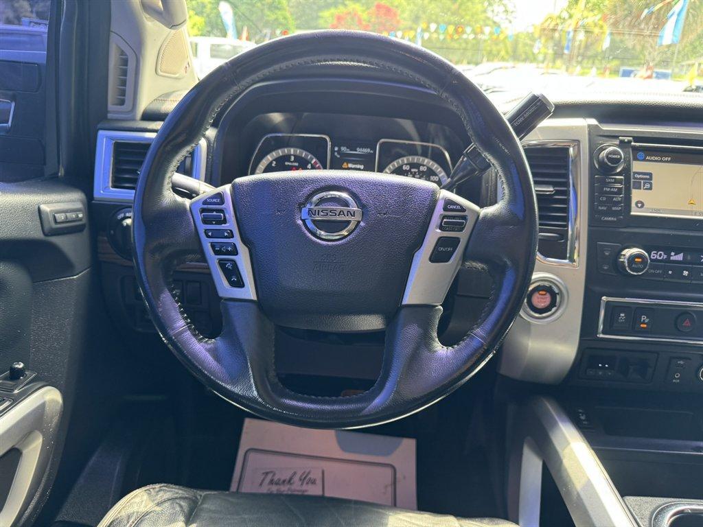 2016 Blue /Black Nissan Titan XD (1N6BA1F23GN) with an 5.0l V8 DI Dohc Tdsl 5.0l engine, Automatic transmission, located at 745 East Steele Rd., West Columbia, SC, 29170, (803) 755-9148, 33.927212, -81.148483- Photo#7