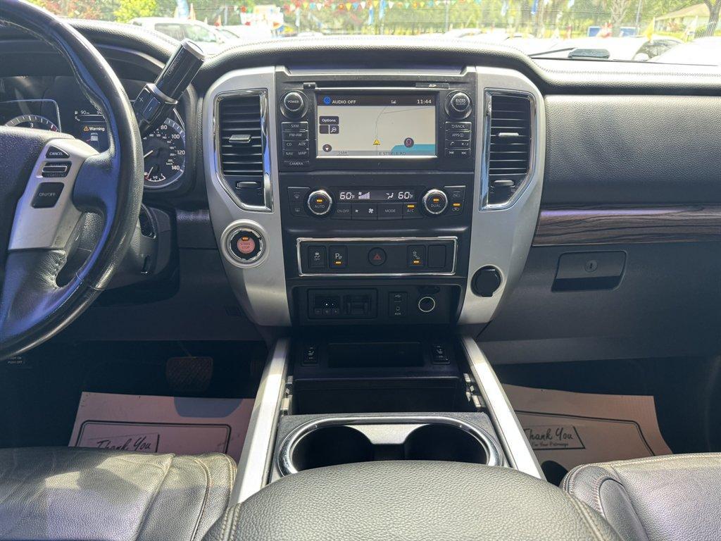 2016 Blue /Black Nissan Titan XD (1N6BA1F23GN) with an 5.0l V8 DI Dohc Tdsl 5.0l engine, Automatic transmission, located at 745 East Steele Rd., West Columbia, SC, 29170, (803) 755-9148, 33.927212, -81.148483- Photo#11
