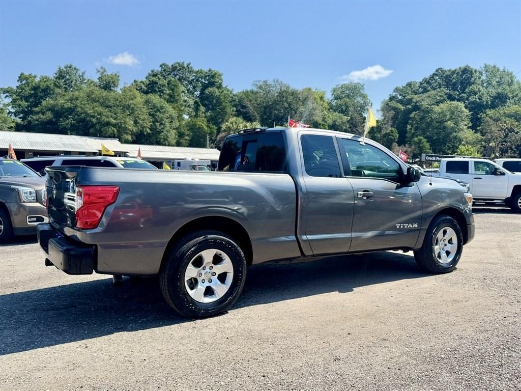 2021 Grey /Ivory Nissan Titan (1N6AA1CE2MN) with an 5.6l V8 DI Dohc 5.6l engine, Automatic transmission, located at 745 East Steele Rd., West Columbia, SC, 29170, (803) 755-9148, 33.927212, -81.148483- Photo#3