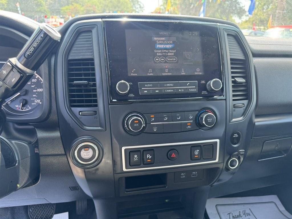 2021 Grey /Ivory Nissan Titan (1N6AA1CE2MN) with an 5.6l V8 DI Dohc 5.6l engine, Automatic transmission, located at 745 East Steele Rd., West Columbia, SC, 29170, (803) 755-9148, 33.927212, -81.148483- Photo#12