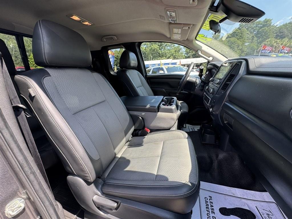 2021 Grey /Ivory Nissan Titan (1N6AA1CE2MN) with an 5.6l V8 DI Dohc 5.6l engine, Automatic transmission, located at 745 East Steele Rd., West Columbia, SC, 29170, (803) 755-9148, 33.927212, -81.148483- Photo#25
