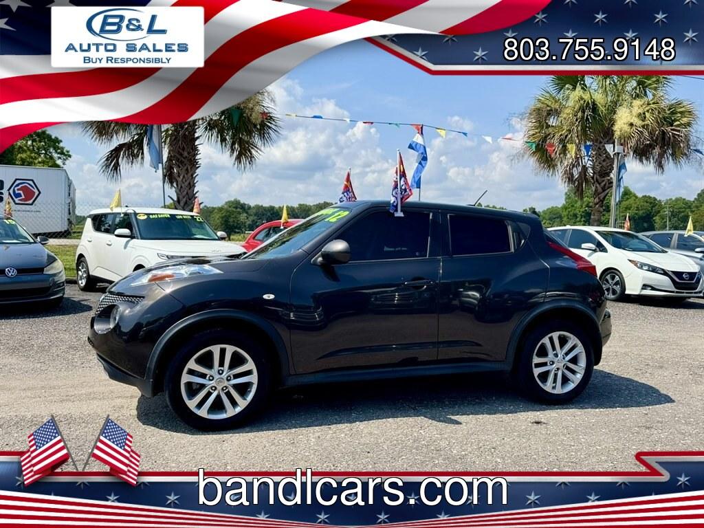 2012 Black /Black Nissan Juke (JN8AF5MR2CT) with an 1.6l I-4 DI Dohc T/C 1.6l engine, Automatic transmission, located at 745 East Steele Rd., West Columbia, SC, 29170, (803) 755-9148, 33.927212, -81.148483- Photo#0
