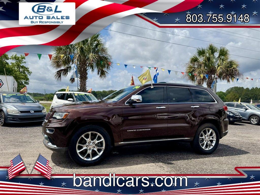 2014 Brown /Brown Jeep Grand Cherokee (1C4RJFJT4EC) with an 5.7l V8 MPI Hemi 5.7l engine, Automatic transmission, located at 745 East Steele Rd., West Columbia, SC, 29170, (803) 755-9148, 33.927212, -81.148483 - Photo#0