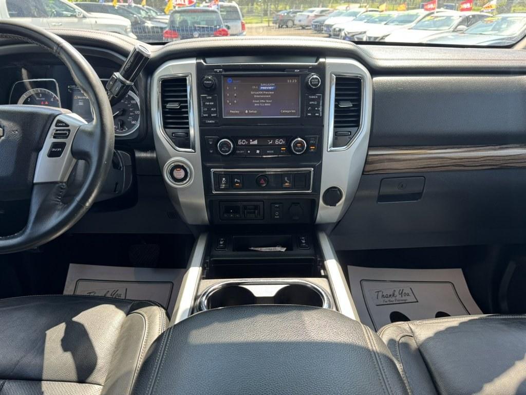 2016 Red /Black Nissan Titan XD (1N6BA1F24GN) with an 5.0l V8 DI Dohc Tdsl 5.0l engine, Automatic transmission, located at 745 East Steele Rd., West Columbia, SC, 29170, (803) 755-9148, 33.927212, -81.148483- Photo#11