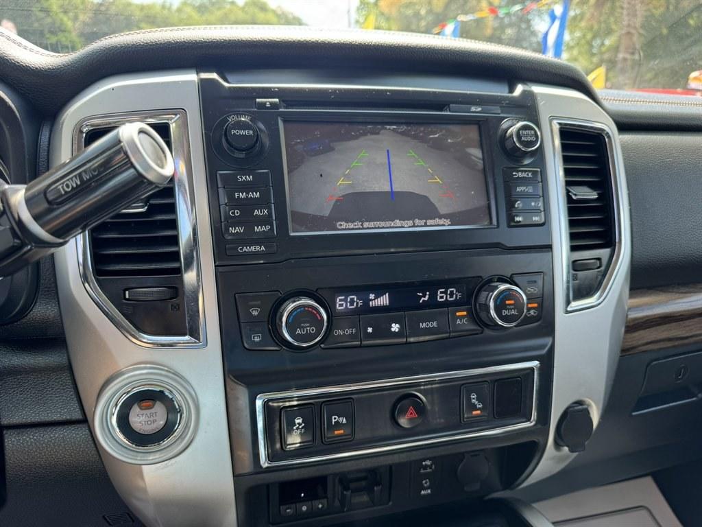 2016 Red /Black Nissan Titan XD (1N6BA1F24GN) with an 5.0l V8 DI Dohc Tdsl 5.0l engine, Automatic transmission, located at 745 East Steele Rd., West Columbia, SC, 29170, (803) 755-9148, 33.927212, -81.148483- Photo#13