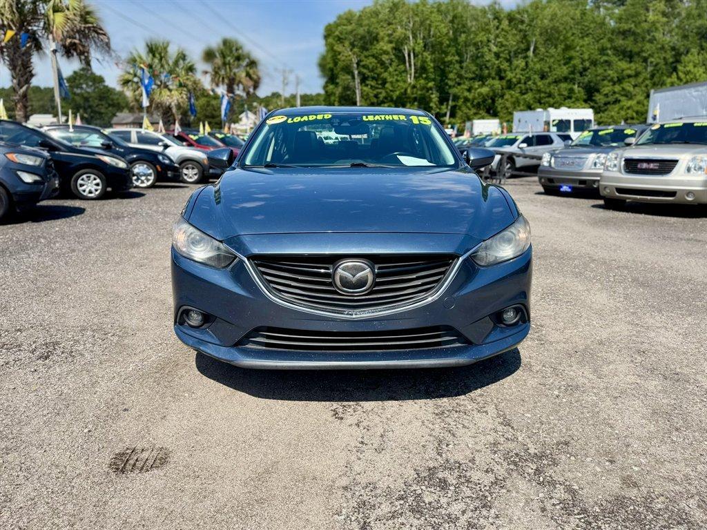 2015 Blue /Black Mazda Mazda6 (JM1GJ1W63F1) with an 2.5l I-4 DI Dohc 2.5l engine, Automatic transmission, located at 745 East Steele Rd., West Columbia, SC, 29170, (803) 755-9148, 33.927212, -81.148483 - Photo#1