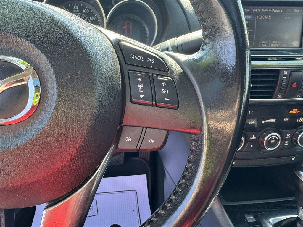 2015 Blue /Black Mazda Mazda6 (JM1GJ1W63F1) with an 2.5l I-4 DI Dohc 2.5l engine, Automatic transmission, located at 745 East Steele Rd., West Columbia, SC, 29170, (803) 755-9148, 33.927212, -81.148483 - Photo#9