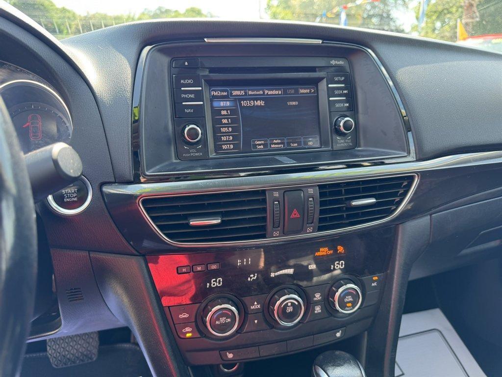 2015 Blue /Black Mazda Mazda6 (JM1GJ1W63F1) with an 2.5l I-4 DI Dohc 2.5l engine, Automatic transmission, located at 745 East Steele Rd., West Columbia, SC, 29170, (803) 755-9148, 33.927212, -81.148483 - Photo#12