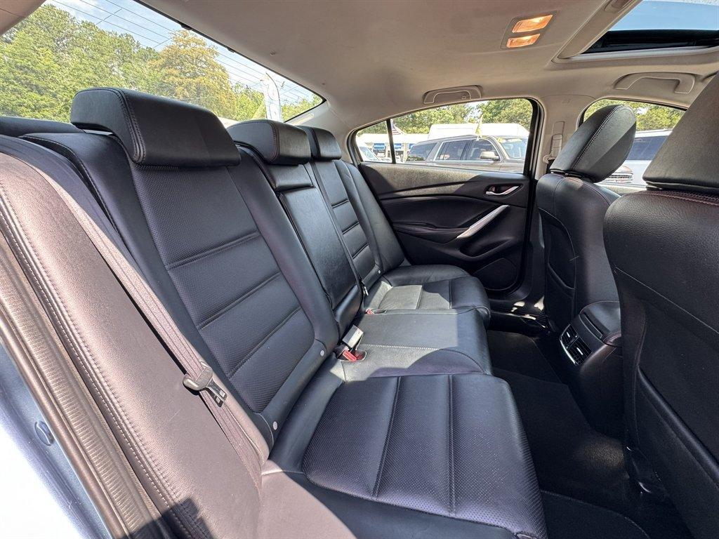 2015 Blue /Black Mazda Mazda6 (JM1GJ1W63F1) with an 2.5l I-4 DI Dohc 2.5l engine, Automatic transmission, located at 745 East Steele Rd., West Columbia, SC, 29170, (803) 755-9148, 33.927212, -81.148483 - Photo#28