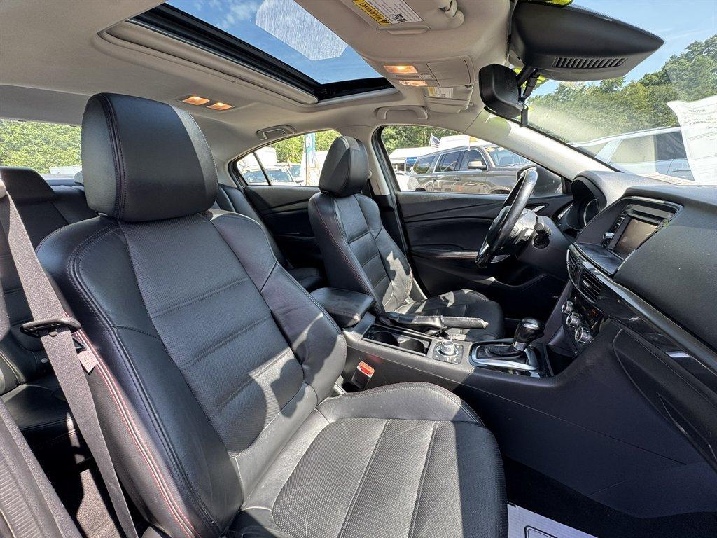 2015 Blue /Black Mazda Mazda6 (JM1GJ1W63F1) with an 2.5l I-4 DI Dohc 2.5l engine, Automatic transmission, located at 745 East Steele Rd., West Columbia, SC, 29170, (803) 755-9148, 33.927212, -81.148483 - Photo#30