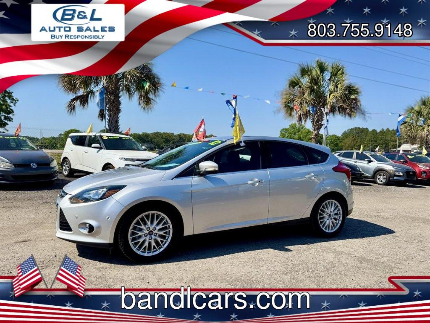 2013 Silver /Black Ford Focus (1FADP3N23DL) with an 2.0l I-4 DI TI-VCT 2.0l engine, Automatic transmission, located at 745 East Steele Rd., West Columbia, SC, 29170, (803) 755-9148, 33.927212, -81.148483 - Photo#0