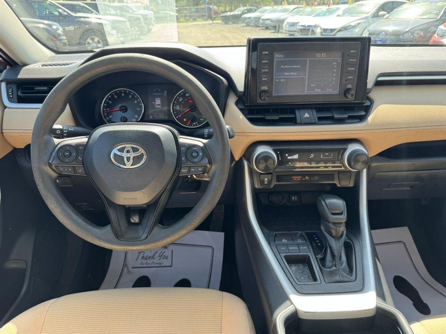 2019 Burgundy /Taupe Toyota RAV4 (2T3H1RFVXKW) with an 2.5l I-4 DI Dohc 2.5l engine, Automatic transmission, located at 745 East Steele Rd., West Columbia, SC, 29170, (803) 755-9148, 33.927212, -81.148483 - Photo#6