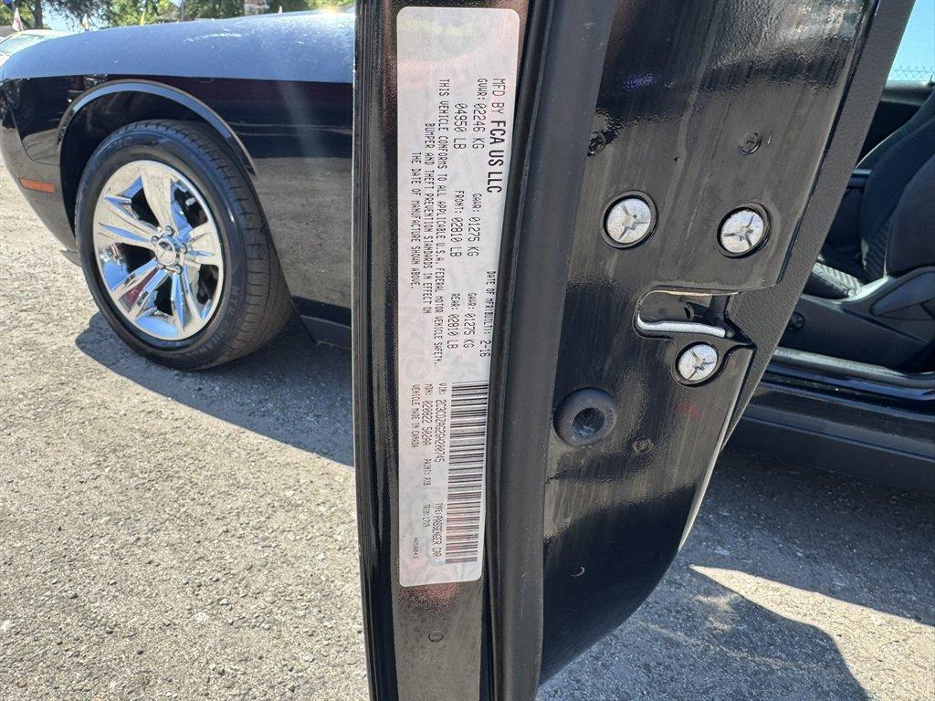2016 Black /Black Dodge Challenger (2C3CDZAG2GH) with an 3.6l V6 MPI Dohc VVT Flex engine, Automatic transmission, located at 745 East Steele Rd., West Columbia, SC, 29170, (803) 755-9148, 33.927212, -81.148483 - Photo#25