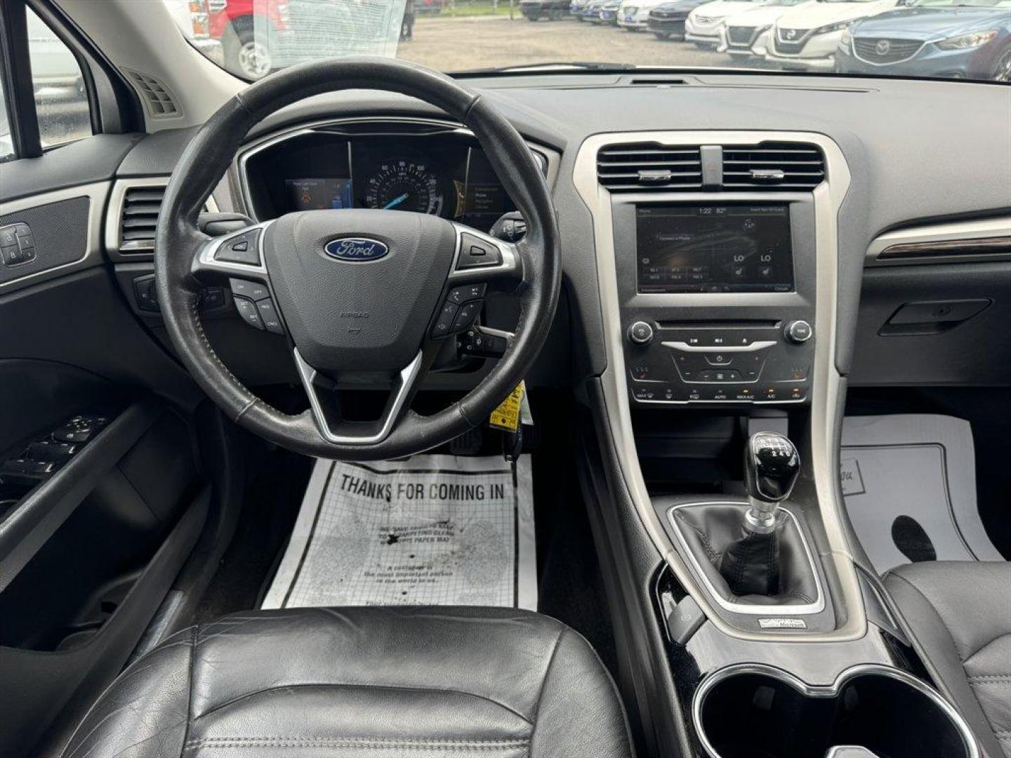 2014 Silver /Black Ford Fusion (3FA6P0HR8ER) with an 1.6l I-4 DI Dohc TC Ecobt engine, Manual transmission, located at 745 East Steele Rd., West Columbia, SC, 29170, (803) 755-9148, 33.927212, -81.148483- Photo#6