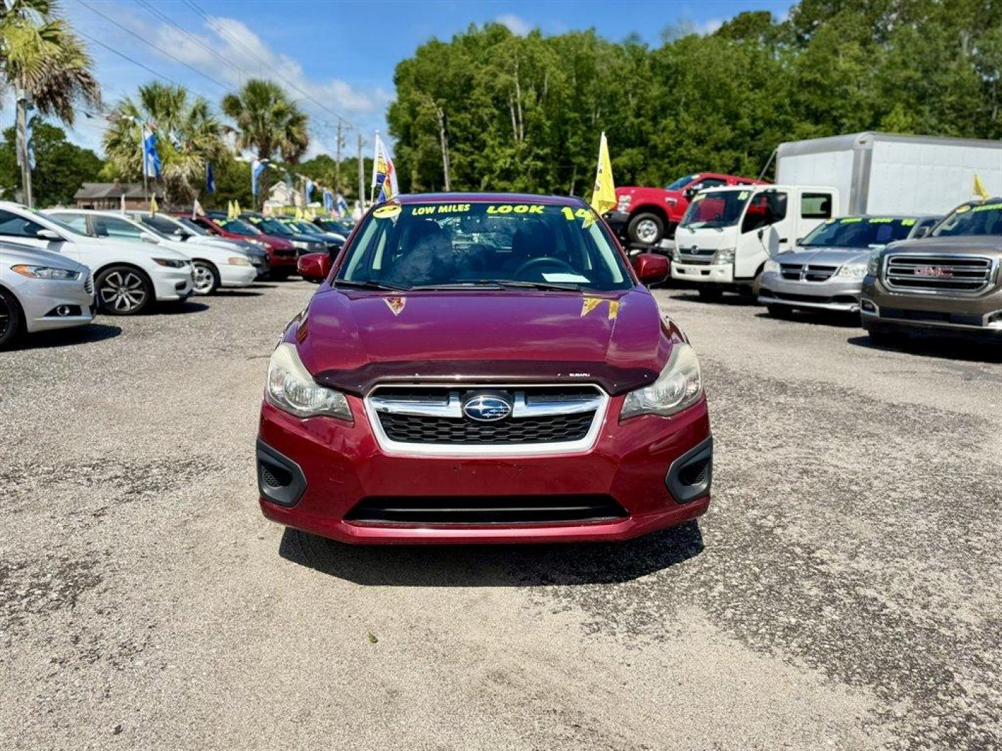 2014 Red /Black Subaru Impreza (JF1GPAD65E8) with an 2.0l H-4 Smpi Dohc 2.0l engine, Automatic transmission, located at 745 East Steele Rd., West Columbia, SC, 29170, (803) 755-9148, 33.927212, -81.148483 - Photo#1