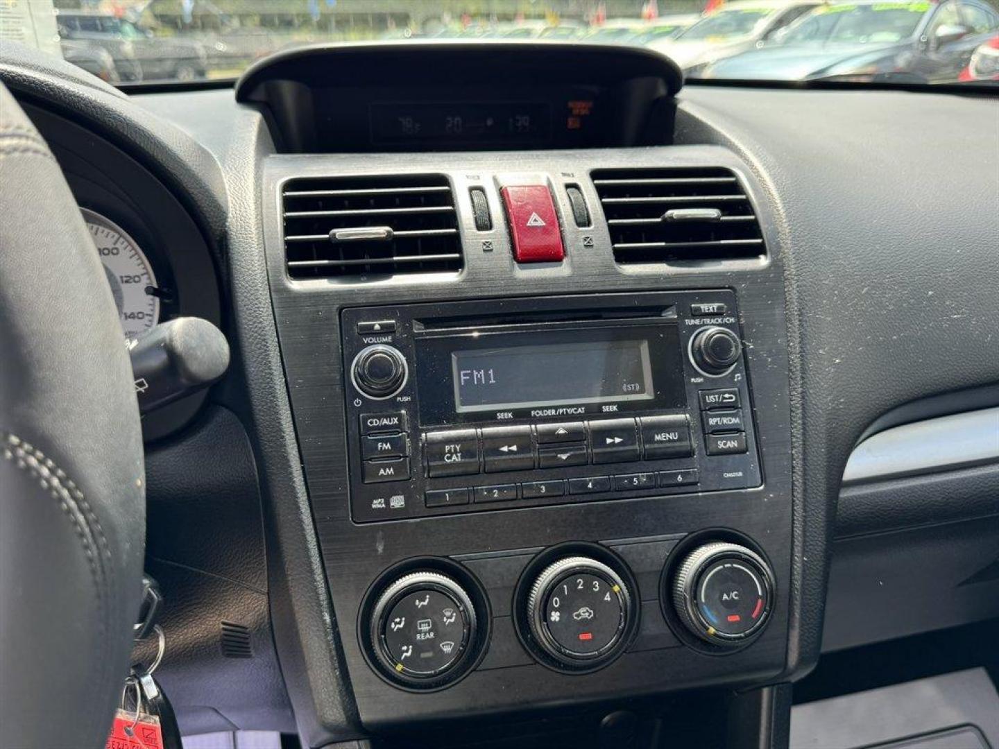 2014 Red /Black Subaru Impreza (JF1GPAD65E8) with an 2.0l H-4 Smpi Dohc 2.0l engine, Automatic transmission, located at 745 East Steele Rd., West Columbia, SC, 29170, (803) 755-9148, 33.927212, -81.148483 - Photo#12