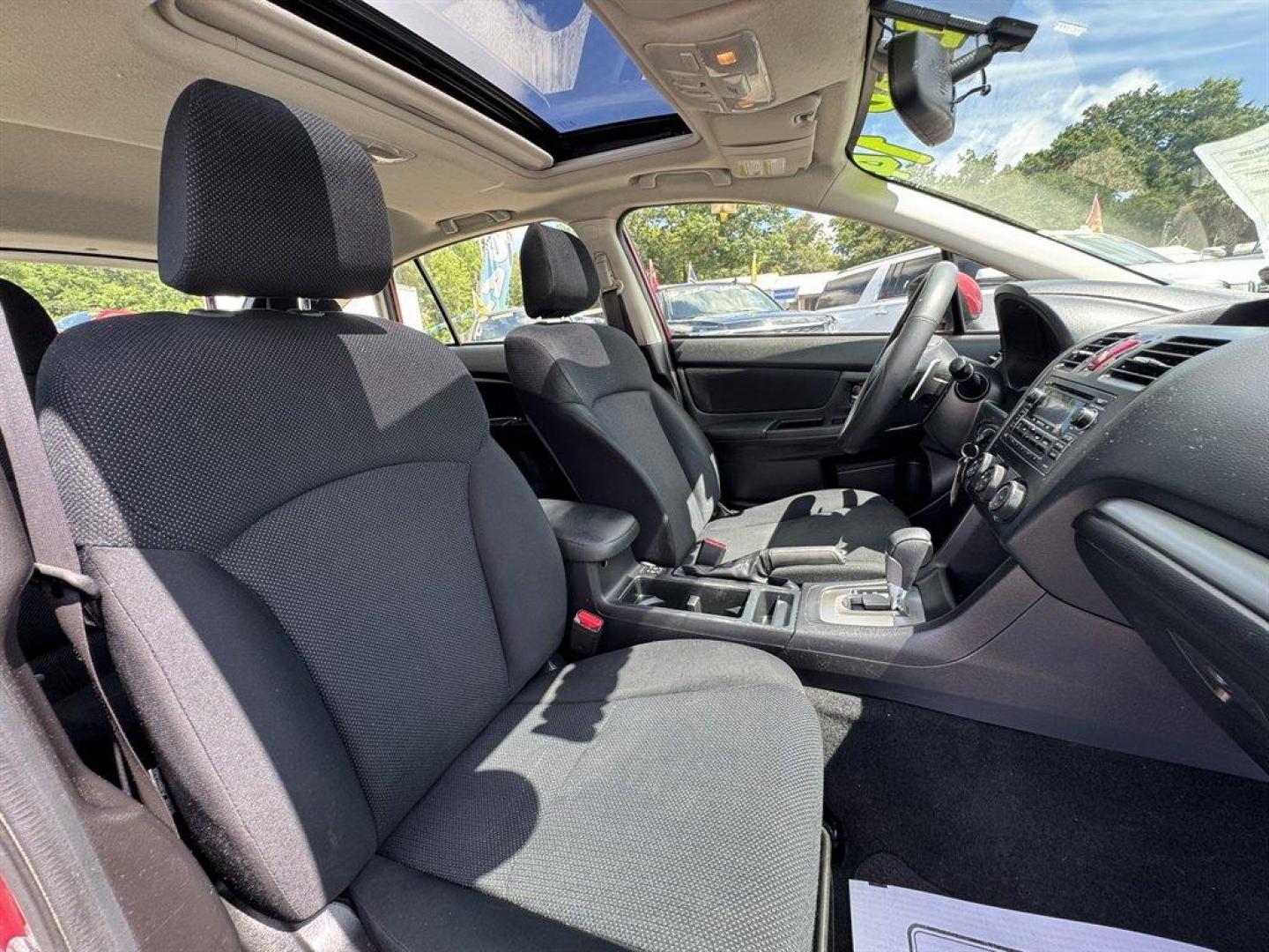 2014 Red /Black Subaru Impreza (JF1GPAD65E8) with an 2.0l H-4 Smpi Dohc 2.0l engine, Automatic transmission, located at 745 East Steele Rd., West Columbia, SC, 29170, (803) 755-9148, 33.927212, -81.148483 - Photo#25