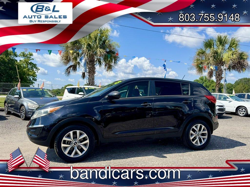 2015 Black /Black Kia Sportage (KNDPB3AC5F7) with an 2.4l I-4 DI Dohc 2.4l engine, Automatic transmission, located at 745 East Steele Rd., West Columbia, SC, 29170, (803) 755-9148, 33.927212, -81.148483 - Photo#0
