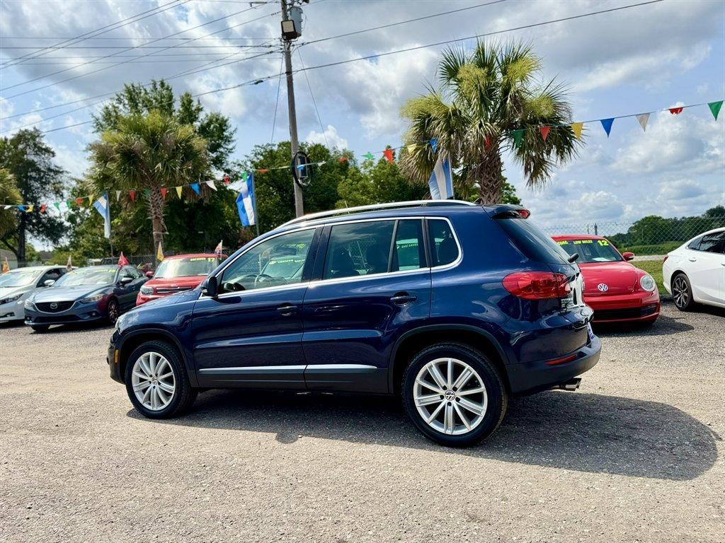 2016 Blue /Black Volkswagen Tiguan (WVGAV7AX7GW) with an 2.0l I-4 DI Dohc T/C 2.0l engine, Automatic transmission, located at 745 East Steele Rd., West Columbia, SC, 29170, (803) 755-9148, 33.927212, -81.148483- Photo#5