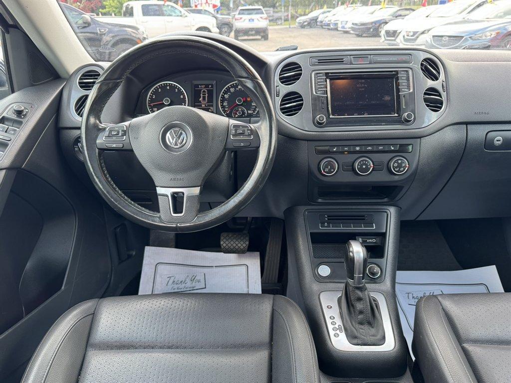 2016 Blue /Black Volkswagen Tiguan (WVGAV7AX7GW) with an 2.0l I-4 DI Dohc T/C 2.0l engine, Automatic transmission, located at 745 East Steele Rd., West Columbia, SC, 29170, (803) 755-9148, 33.927212, -81.148483- Photo#6