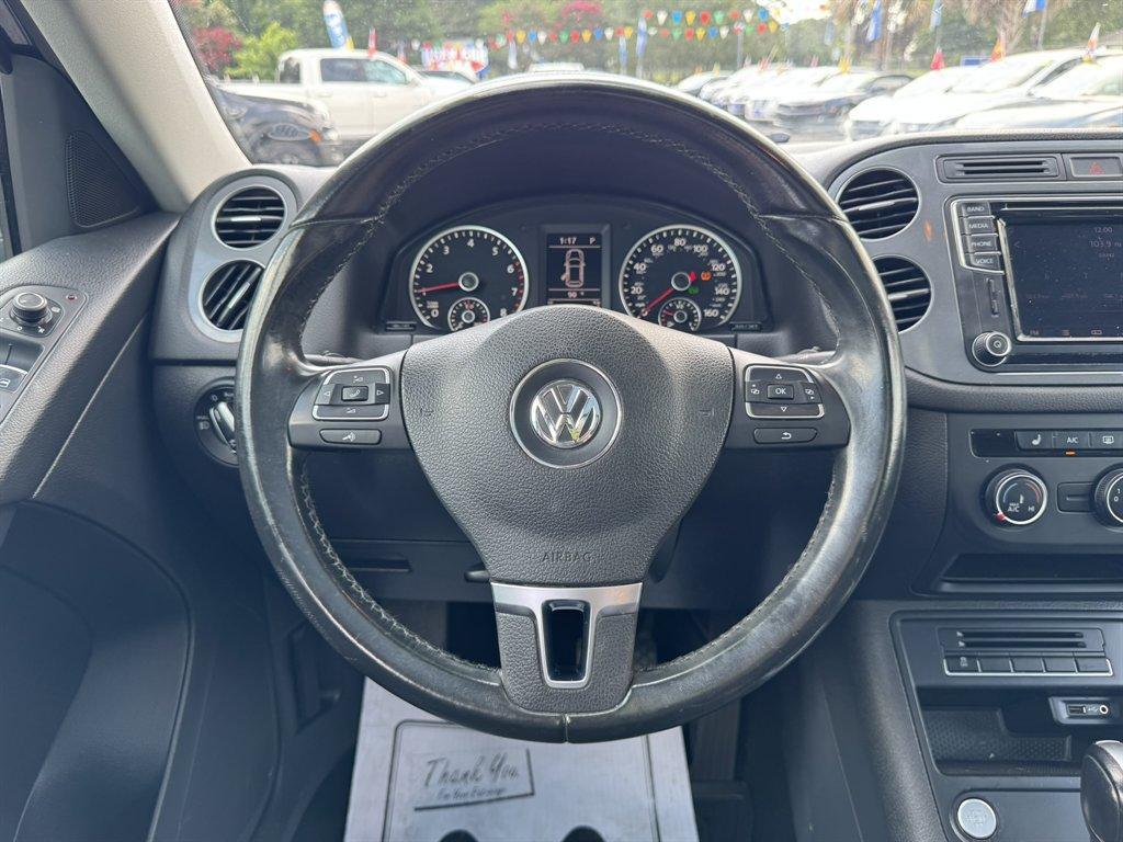 2016 Blue /Black Volkswagen Tiguan (WVGAV7AX7GW) with an 2.0l I-4 DI Dohc T/C 2.0l engine, Automatic transmission, located at 745 East Steele Rd., West Columbia, SC, 29170, (803) 755-9148, 33.927212, -81.148483- Photo#7