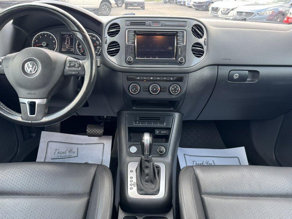 2016 Blue /Black Volkswagen Tiguan (WVGAV7AX7GW) with an 2.0l I-4 DI Dohc T/C 2.0l engine, Automatic transmission, located at 745 East Steele Rd., West Columbia, SC, 29170, (803) 755-9148, 33.927212, -81.148483- Photo#11
