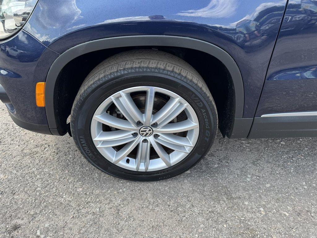 2016 Blue /Black Volkswagen Tiguan (WVGAV7AX7GW) with an 2.0l I-4 DI Dohc T/C 2.0l engine, Automatic transmission, located at 745 East Steele Rd., West Columbia, SC, 29170, (803) 755-9148, 33.927212, -81.148483- Photo#34
