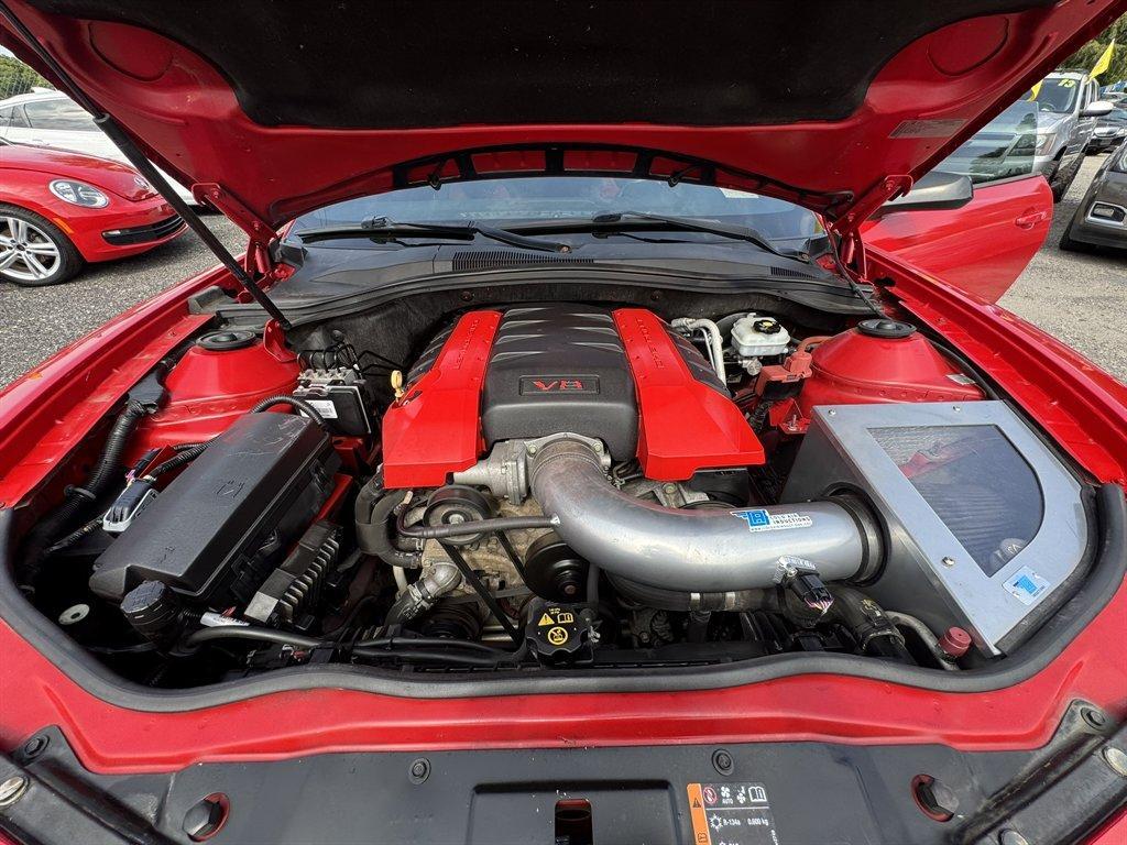 2011 Red /Black Chevrolet Camaro (2G1FS1EW3B9) with an 6.2l V8 SFI OHV HO 6.2l engine, Automatic transmission, located at 745 East Steele Rd., West Columbia, SC, 29170, (803) 755-9148, 33.927212, -81.148483- Photo#20