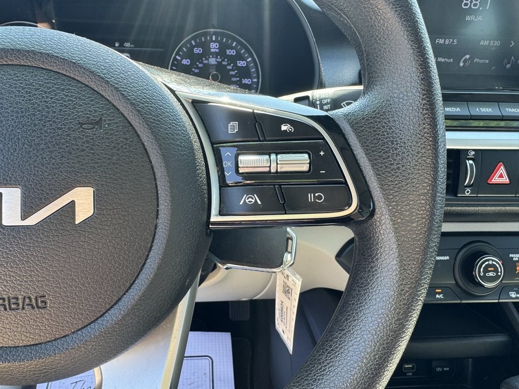 2023 Black /Taupe Kia Forte (3KPF24AD2PE) with an 2.0l I-4 MPI Dohc 2.0l engine, Automatic transmission, located at 745 East Steele Rd., West Columbia, SC, 29170, (803) 755-9148, 33.927212, -81.148483- Photo#9