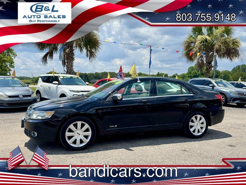 2008 Black /Grey Lincoln MKZ (3LNHM26T78R) with an 3.5l V6 SFI Dohc 24v 3.5l engine, Automatic transmission, located at 745 East Steele Rd., West Columbia, SC, 29170, (803) 755-9148, 33.927212, -81.148483- Photo#0