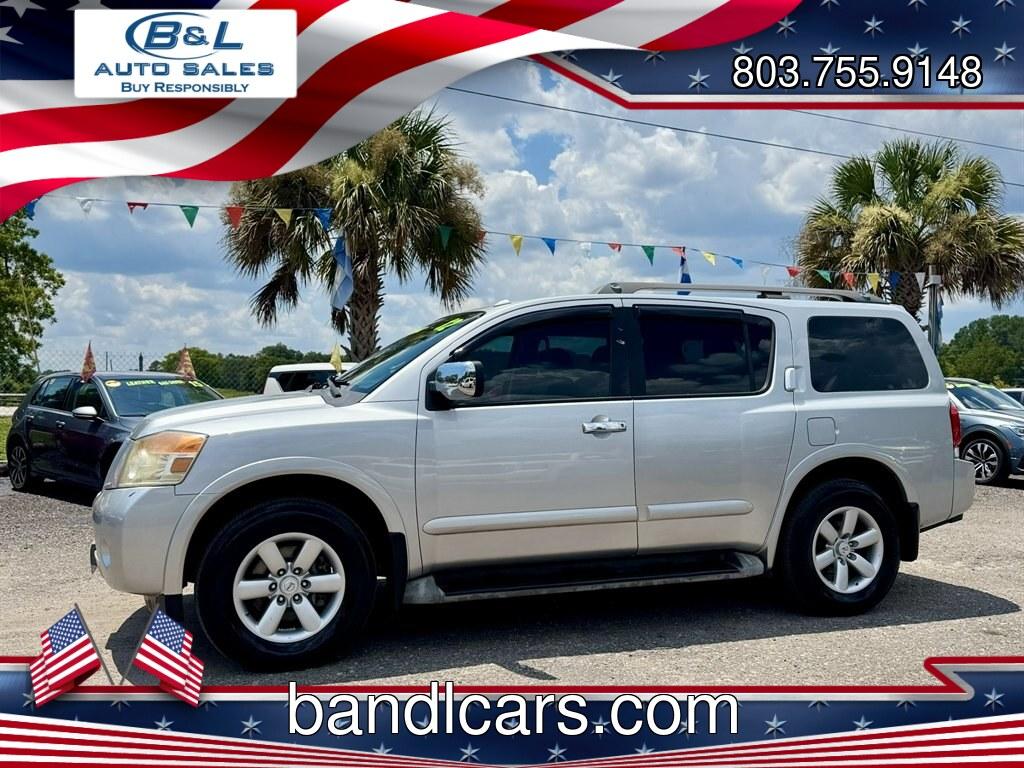 2012 Silver /Black Nissan Armada (5N1AA0NC5CN) with an 5.6l V8 MPI Dohc 5.6l engine, Automatic transmission, located at 745 East Steele Rd., West Columbia, SC, 29170, (803) 755-9148, 33.927212, -81.148483- Photo#0