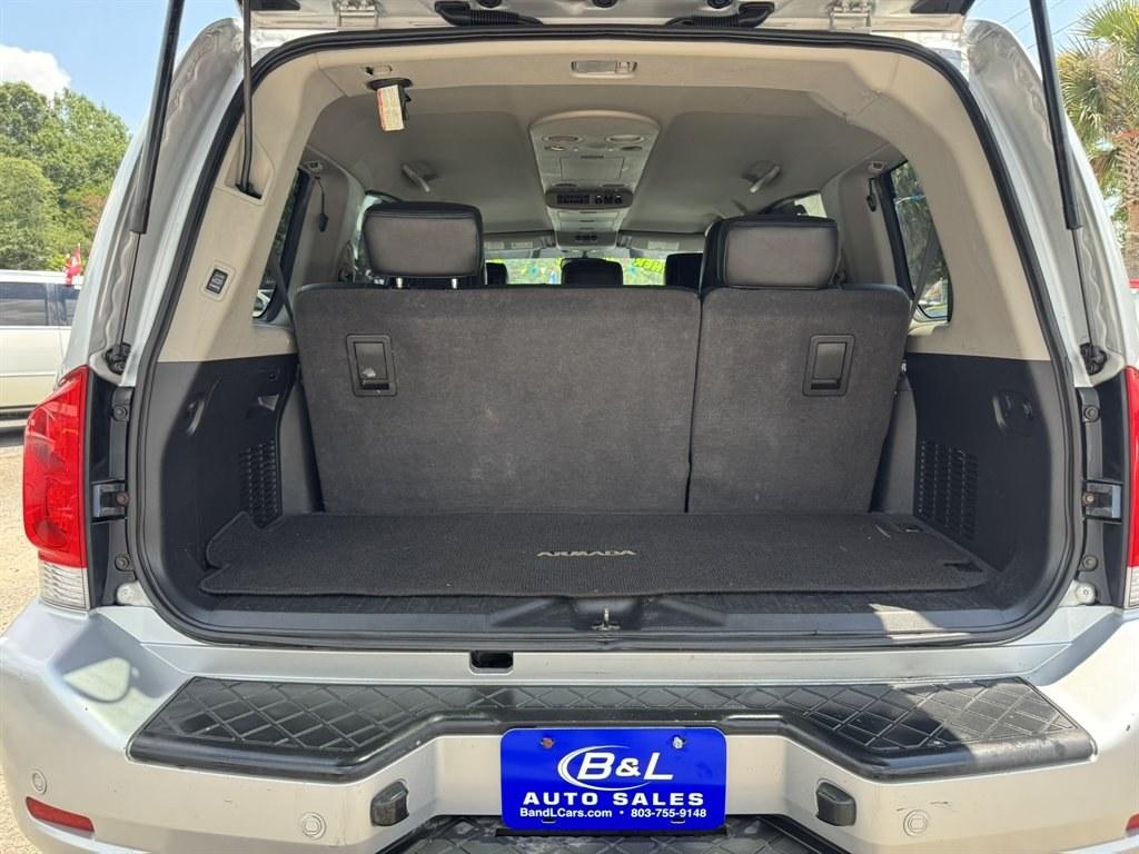 2012 Silver /Black Nissan Armada (5N1AA0NC5CN) with an 5.6l V8 MPI Dohc 5.6l engine, Automatic transmission, located at 745 East Steele Rd., West Columbia, SC, 29170, (803) 755-9148, 33.927212, -81.148483- Photo#30